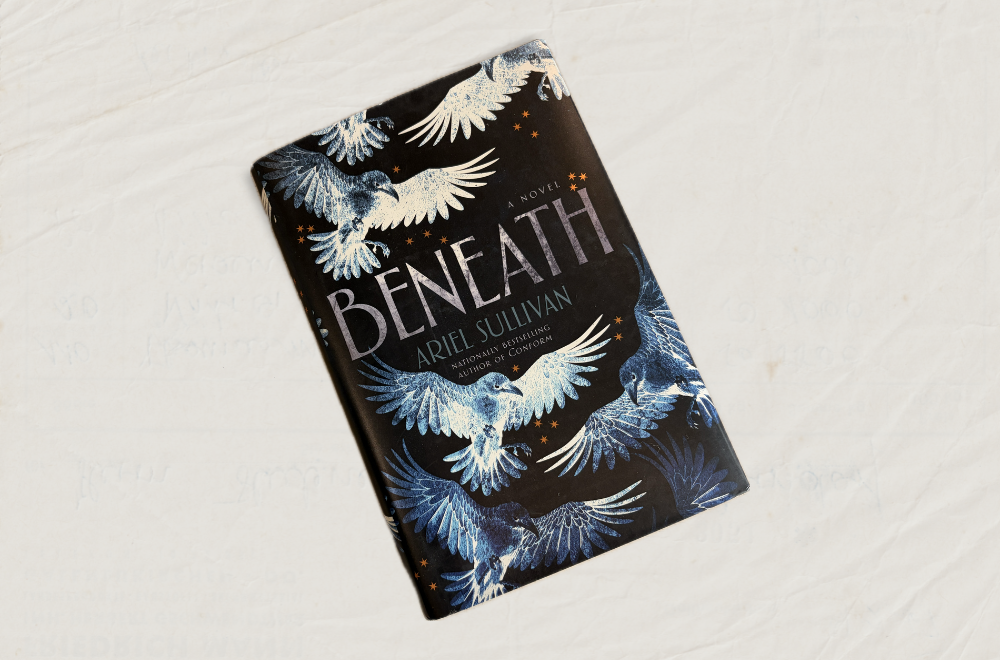 Cover of Beneath by Ariel Sullivan on a paper background