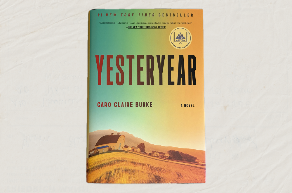 Yesteryear cover on a crumpled paper background